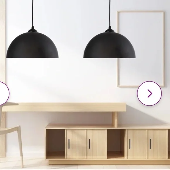 Dileo Industrial Pendant Light 2 Pack Vintage Hanging Lighting - Picture 6 of 11